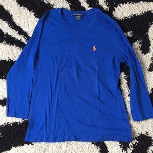 Royal Blue Ralph Lauren Sport Long Sleeve Tee